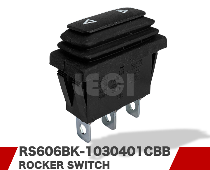 RS606BK Single Pole Series Waterproof Rocker Switch